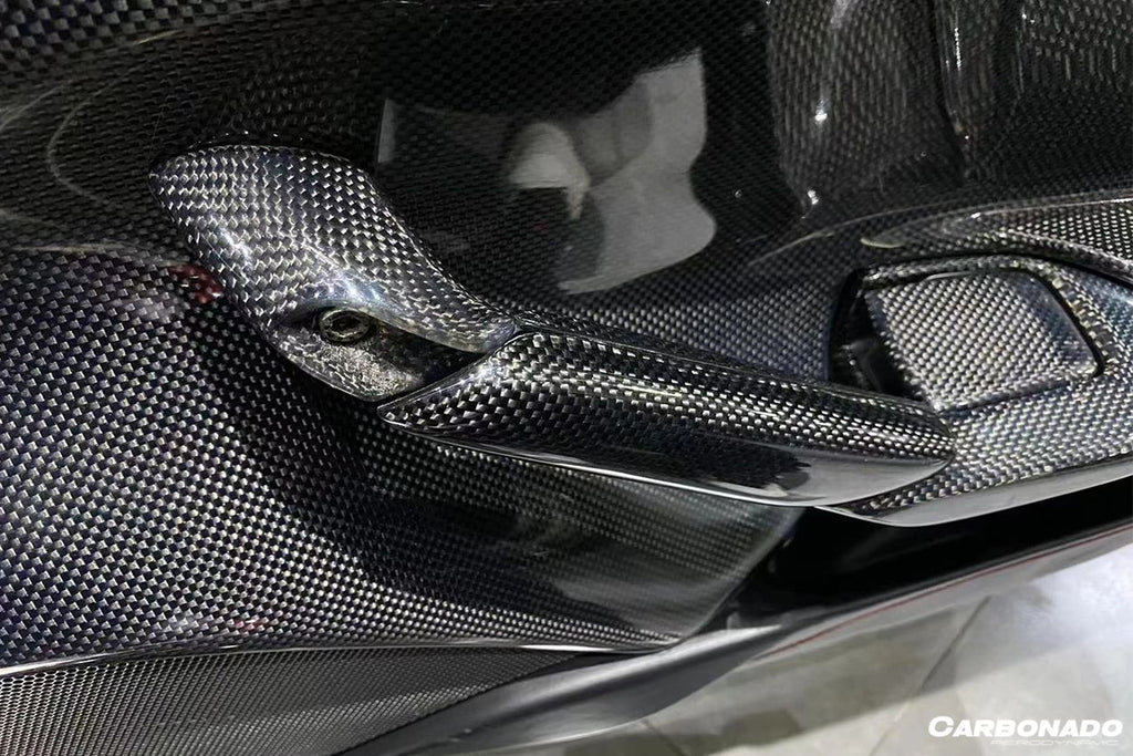 2015-2020 Ferrari 488 GTB Spyder OE Style Carbon Fiber Door Handle Interior - Carbonado Aero