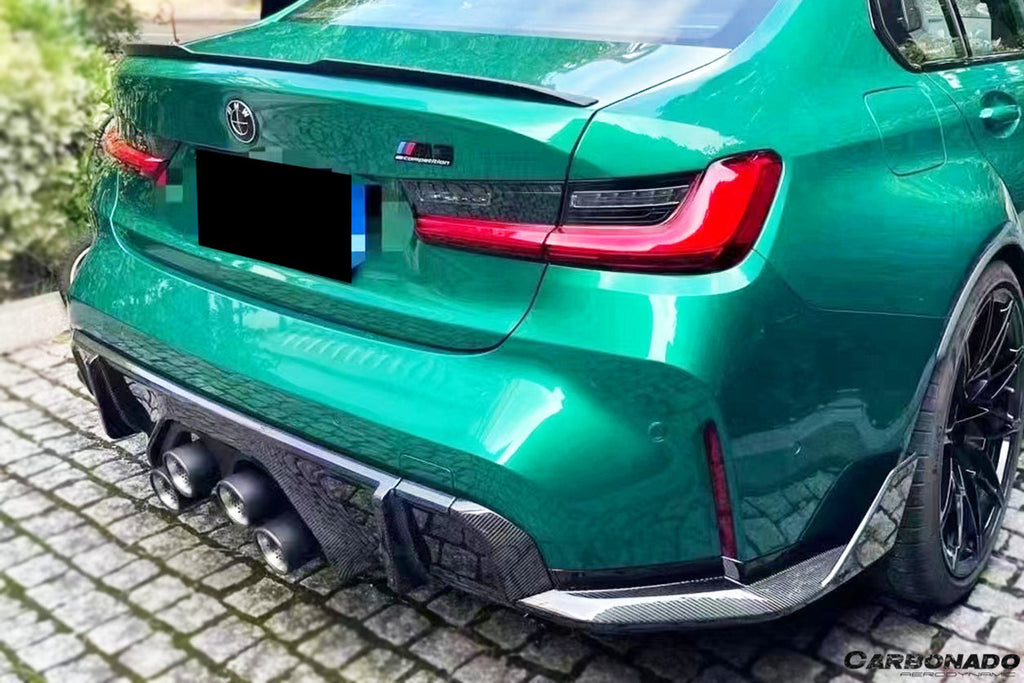 2021-UP BMW M4 G82 G83 MP Style Dry Carbon Fiber Middle Rear Lip with Winglets