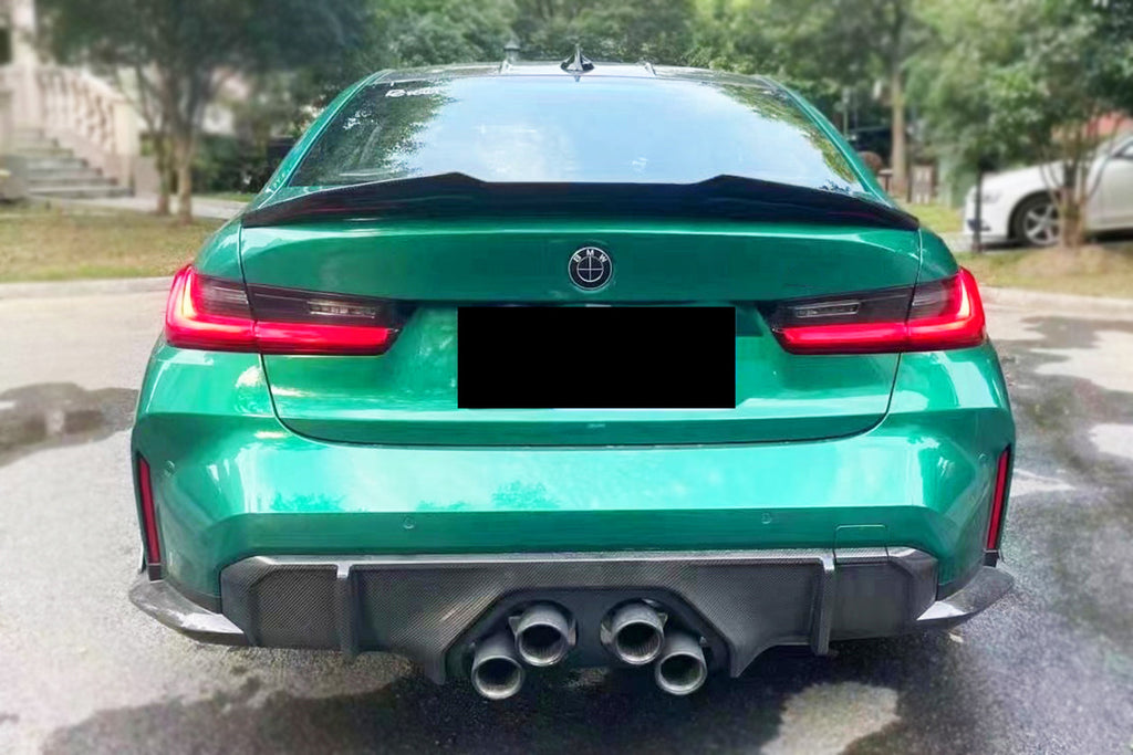 2021-UP BMW M4 G82 G83 MP Style Dry Carbon Fiber Middle Rear Lip with Winglets