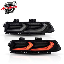 Load image into Gallery viewer, 2014-2015 Chevy Camaro Umbra LED Taillights – Gloss Black/Smoke Lens