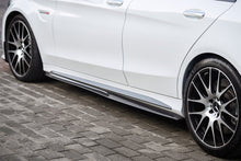 Load image into Gallery viewer, 2015-2021 Mercedes Benz C-Class W205 Sedan PS Style Side Skirts - Carbonado