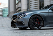 Load image into Gallery viewer, 2015-2021 Mercedes Benz W205 C63 S AMG Sedan Coupe Carbon Fiber Front Bumper Accessory Set (4pcs) - Carbonado