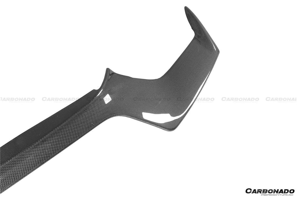 2018-2022 Ferrari 488 Pista OEM Style Carbon Fiber Front Bumper Middle Lip - Carbonado Aero