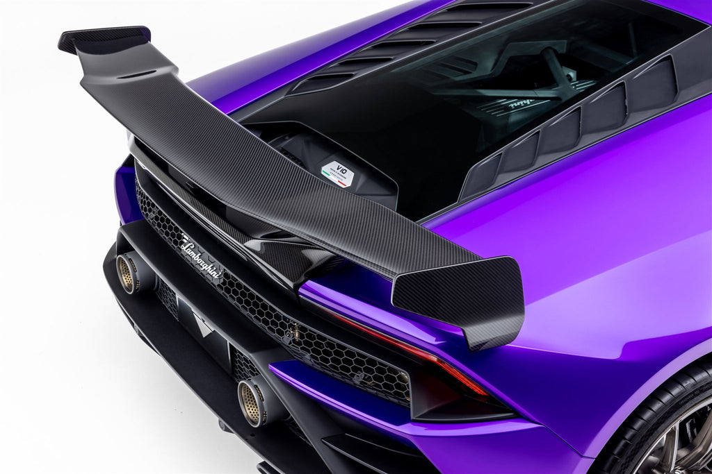Vorsteiner Carbon Fiber PP 2x2 Glossy Aero Rear Wing w/ Integrated Decklid Lamborghini Huracan Monza EVO Edizione 2019+