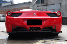 Load image into Gallery viewer, 2010-2015 Ferrari 458 Coupe/Spyder AV Style Carbon Fiber Rear Lip Diffuser - Carbonado Aero