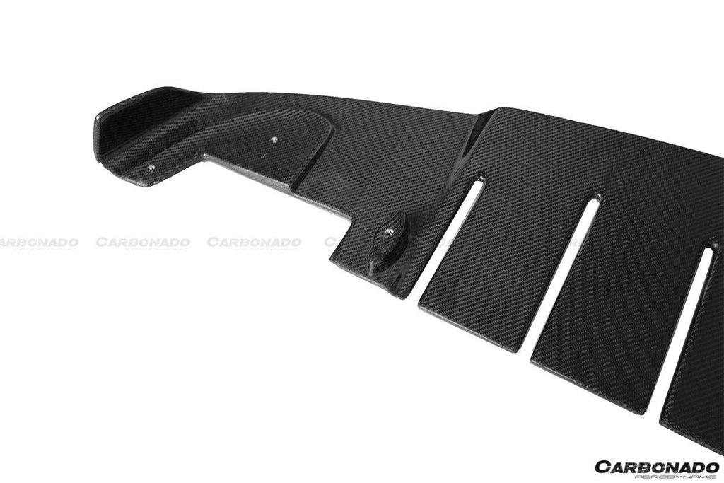 2010-2015 Ferrari 458 Coupe/Spyder AV Style Carbon Fiber Rear Lip Diffuser - Carbonado Aero