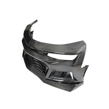 Load image into Gallery viewer, 2017-2025 Chevy Camaro ZL1 Black Panther 1PC Full Gloss Carbon Fiber Track Package Front Bumper Conversion