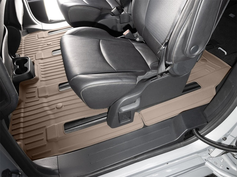WeatherTech 21-26 Toyota Sienna 2nd Row Rear FloorLiner HP - Tan