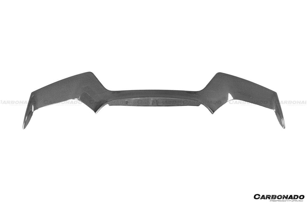 2018-2022 Ferrari 488 Pista OEM Style Carbon Fiber Front Bumper Middle Lip - Carbonado Aero