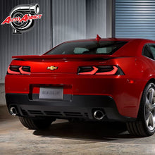 Load image into Gallery viewer, 2014-2015 CHEVY CAMARO VELOX LED TAILLIGHTS GLOSS BLACK/RED LENS