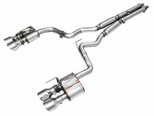 Load image into Gallery viewer, AWE 2024 Ford Mustang Dark Horse S650 RWD SwitchPath Cat-Back Exhaust w/ Quad Chrome Silver Tips