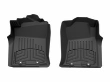 Load image into Gallery viewer, WeatherTech 12-15 Toyota Tacoma 1st Row Front FloorLiner HP - Black