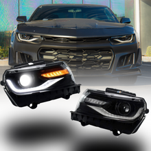 Load image into Gallery viewer, 2014-2015 Chevy Camaro 6th Gen Style Headlights Projector LED DRL&#39;S