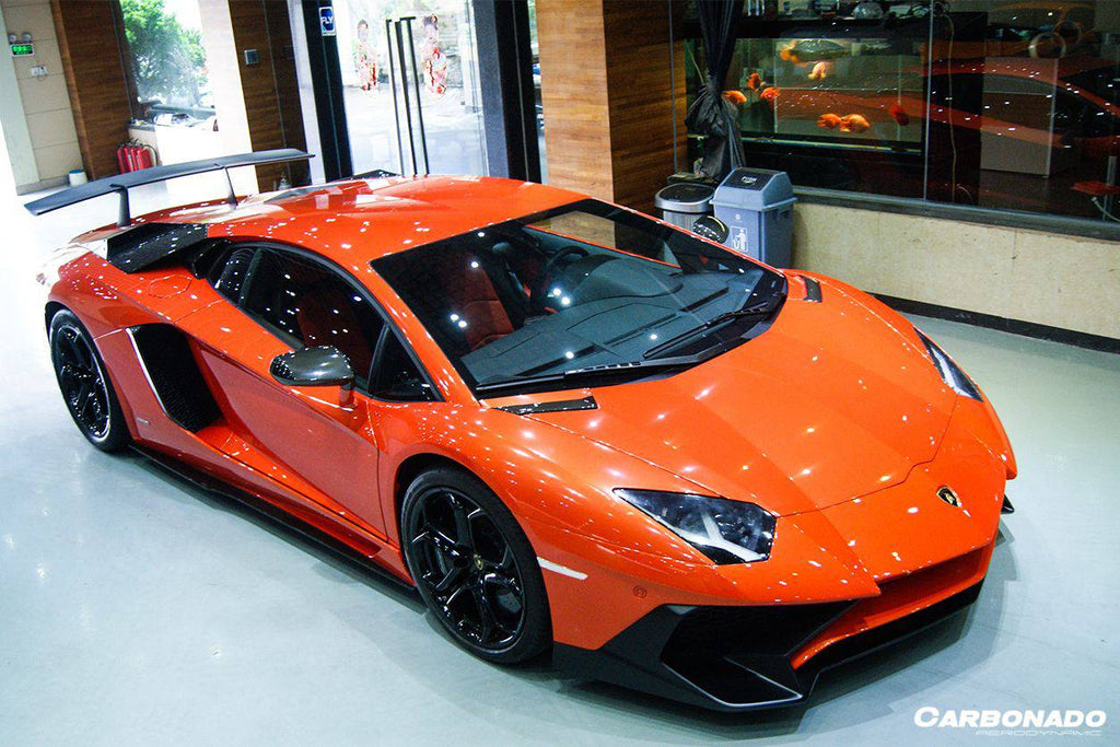 2011-2021 Lamborghini Aventador LP700 LP740 Coupe/Roadster SV Style Trunk Wing - Carbonado Aero