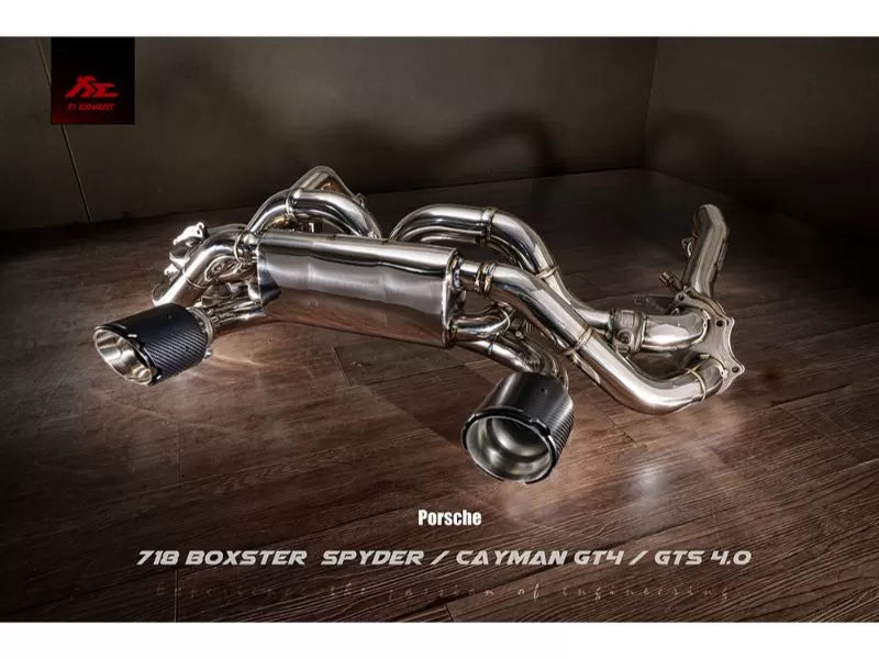 FI Exhaust Valvetronic Muffler OPF Version Porsche 718 GT4 | Spyder OPF 2020+