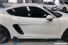 Load image into Gallery viewer, 2017-2023 Porsche 718 Cayman/Boxster AM Style Carbon Fiber Side Skirts - Carbonado Aero