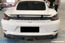 Load image into Gallery viewer, 2017-2023 Porsche 718 Cayman/Boxster AM Style Carbon Fiber Rear Lip - Carbonado Aero
