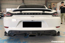 Load image into Gallery viewer, 2017-2023 Porsche 718 Cayman/Boxster AM Style Carbon Fiber Rear Lip - Carbonado Aero