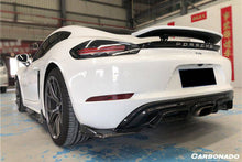 Load image into Gallery viewer, 2017-2023 Porsche 718 Cayman/Boxster AM Style Carbon Fiber Rear Lip - Carbonado Aero