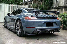 Load image into Gallery viewer, 2017-2023 Porsche 718 Cayman &amp; Boxster AM Style Carbon Fiber Rear Lip - Carbonado