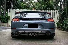 Load image into Gallery viewer, 2017-2023 Porsche 718 Cayman &amp; Boxster AM Style Carbon Fiber Rear Lip - Carbonado