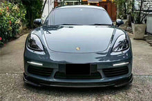 Load image into Gallery viewer, 2017-2023 Porsche 718 Cayman &amp; Boxster AM Style Carbon Fiber Front Lip - Carbonado