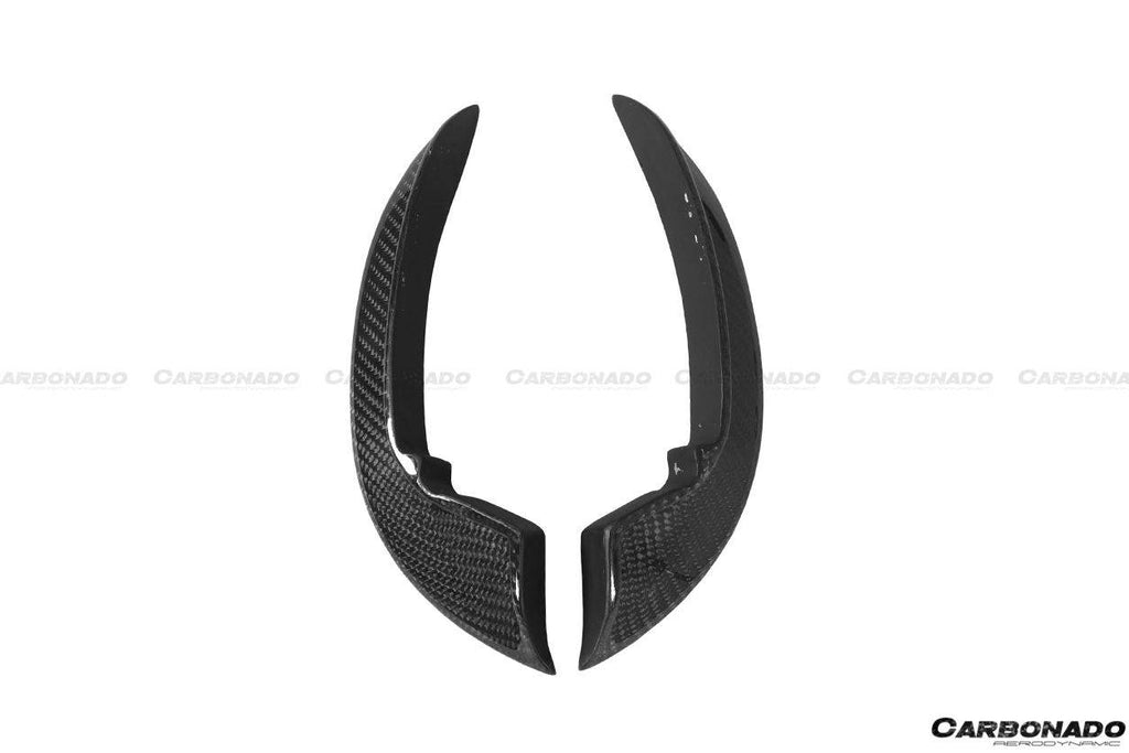 2019-2020 Audi RS3 Sedan BKSS Style Carbon Fiber Front Canards - Carbonado Aero