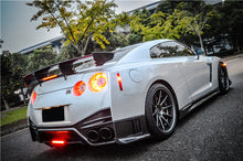 Load image into Gallery viewer, 2012-2022 Nissan GTR R35 DBA &amp; EBA NSM Style Carbon Fiber Rear Diffuser Undertary With canards &amp; break light - DarwinPRO Aerodynamics