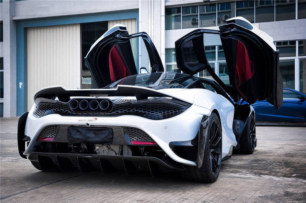 2017-2022 McLaren 720s 765LT-Style Rear Bumper and Wing - Carbonado