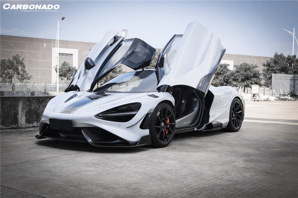 2017-2022 McLaren 720S 765LT-Style Dry Part Carbon Fiber Front Bumper