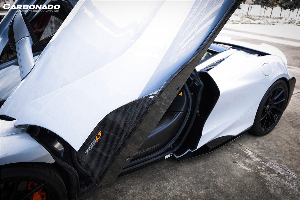 2017-2022 McLaren 720S 765LT-Style Dry Part Carbon Fiber Side Skirts