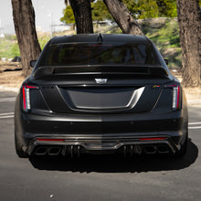 Load image into Gallery viewer, 2022-2025 Cadillac CT5-V Blackwing Type-ST Gloss Carbon Fiber Rear Spoiler