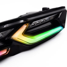 Load image into Gallery viewer, 2019-2025 CHEVY CAMARO UMBRA LED TAILLIGHTS GLOSS BLACK/SMOKE LENS