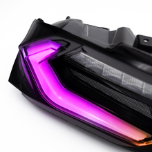 Load image into Gallery viewer, 2019-2025 CHEVY CAMARO UMBRA LED TAILLIGHTS GLOSS BLACK/SMOKE LENS