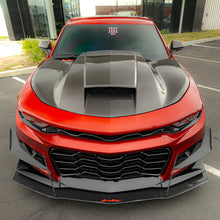 Load image into Gallery viewer, 2019-2024 Chevy Camaro SS/RS Carbon Fiber Extension Splitter with Rods