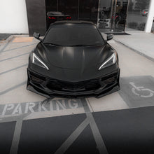 Load image into Gallery viewer, 2020-2024 Corvette C8 Stingray Evo Style Front Lower Chin Splitter Gloss Black