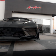 Load image into Gallery viewer, 2020-2024 Corvette C8 Stingray Evo Style Front Lower Chin Splitter Gloss Black