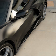 Load image into Gallery viewer, 2020-2024 Corvette C8 Stingray Evo Style Side Skirts Gloss Black Pair