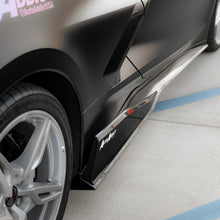Load image into Gallery viewer, 2020-2024 Corvette C8 Stingray Evo Style Side Skirts Gloss Black Pair