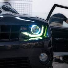 Load image into Gallery viewer, 2010-2013 Chevy Camaro RGB Color-Changing 6th Gen Style Headlights – OEM Bumper Fitment