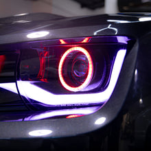 Load image into Gallery viewer, 2010-2013 Chevy Camaro RGB Color-Changing 6th Gen Style Headlights – OEM Bumper Fitment