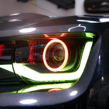Load image into Gallery viewer, 2010-2013 Chevy Camaro RGB Color-Changing 6th Gen Style Headlights – OEM Bumper Fitment