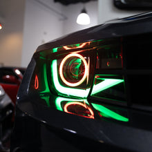 Load image into Gallery viewer, 2010-2013 Chevy Camaro RGB Color-Changing 6th Gen Style Headlights – OEM Bumper Fitment