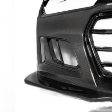 Load image into Gallery viewer, 2010-2015 Chevy Camaro Black Panther 1PC Full Gloss Carbon Fiber Track Package Front Bumper Conversion