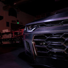 Load image into Gallery viewer, 2010-2015 Chevy Camaro Black Panther 1PC Full Gloss Carbon Fiber Track Package Front Bumper Conversion