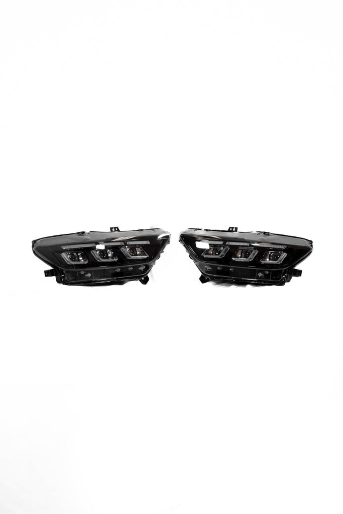 2015-2017 Ford Mustang Projector Headlights S650 Style LED Amber Sequential Turn Signals