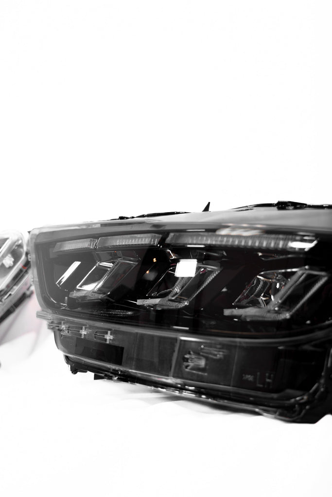 2015-2017 Ford Mustang Projector Headlights S650 Style LED Amber Sequential Turn Signals