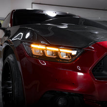 Load image into Gallery viewer, 2015-2017 Ford Mustang Projector Headlights S650 Style LED Amber Sequential Turn Signals