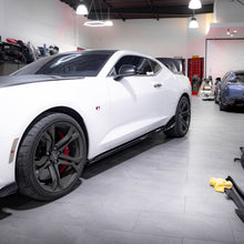 Load image into Gallery viewer, 2016-2025 Chevy Camaro Evo Style Gloss Black Side Skirt Rockers SS/RS/LT