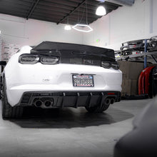 Load image into Gallery viewer, 2016-2025 Chevy Camaro Evo Style Shark Fins Rear Diffuser Quad/Single Tips SS/RS/LT &amp; ZL1 w/ Smoke Reflectors